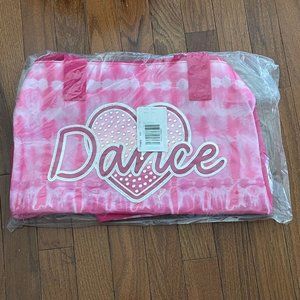 Justice Pink Dance Heart Duffle Bag New with Tags